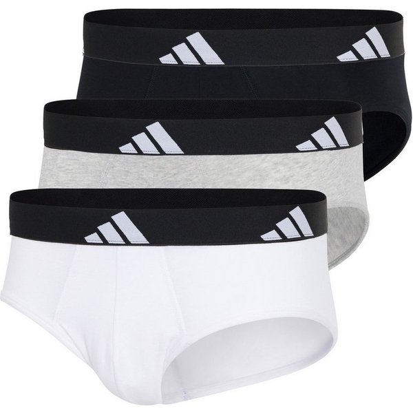 adidas Sportswear Slip Active Flex Cotton (3er Pack) elastisch, Logo-Bund, scheuerfreies Tragegefühl, ohne Eingriff