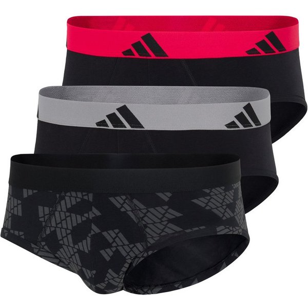 adidas Sportswear Slip Active Flex Cotton (3er Pack) elastisch, Logo-Bund, scheuerfreies Tragegefühl, ohne Eingriff