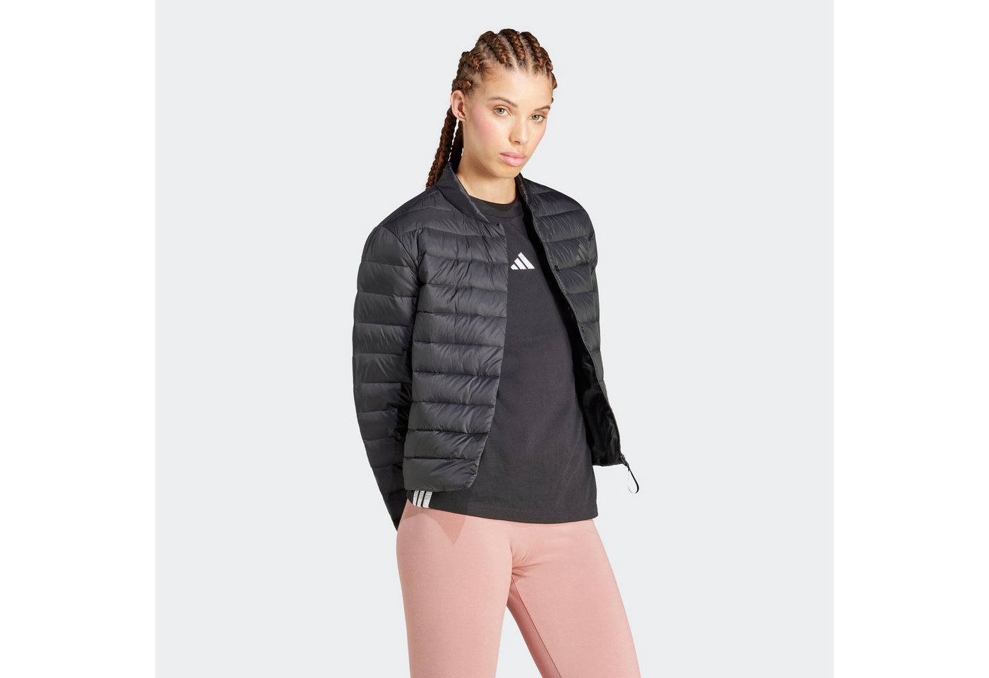 adidas Sportswear Steppjacke HELIONIC LIGHT mit Reißverschlusstaschen, platzsparend verstaubar – Bild 2 von 5