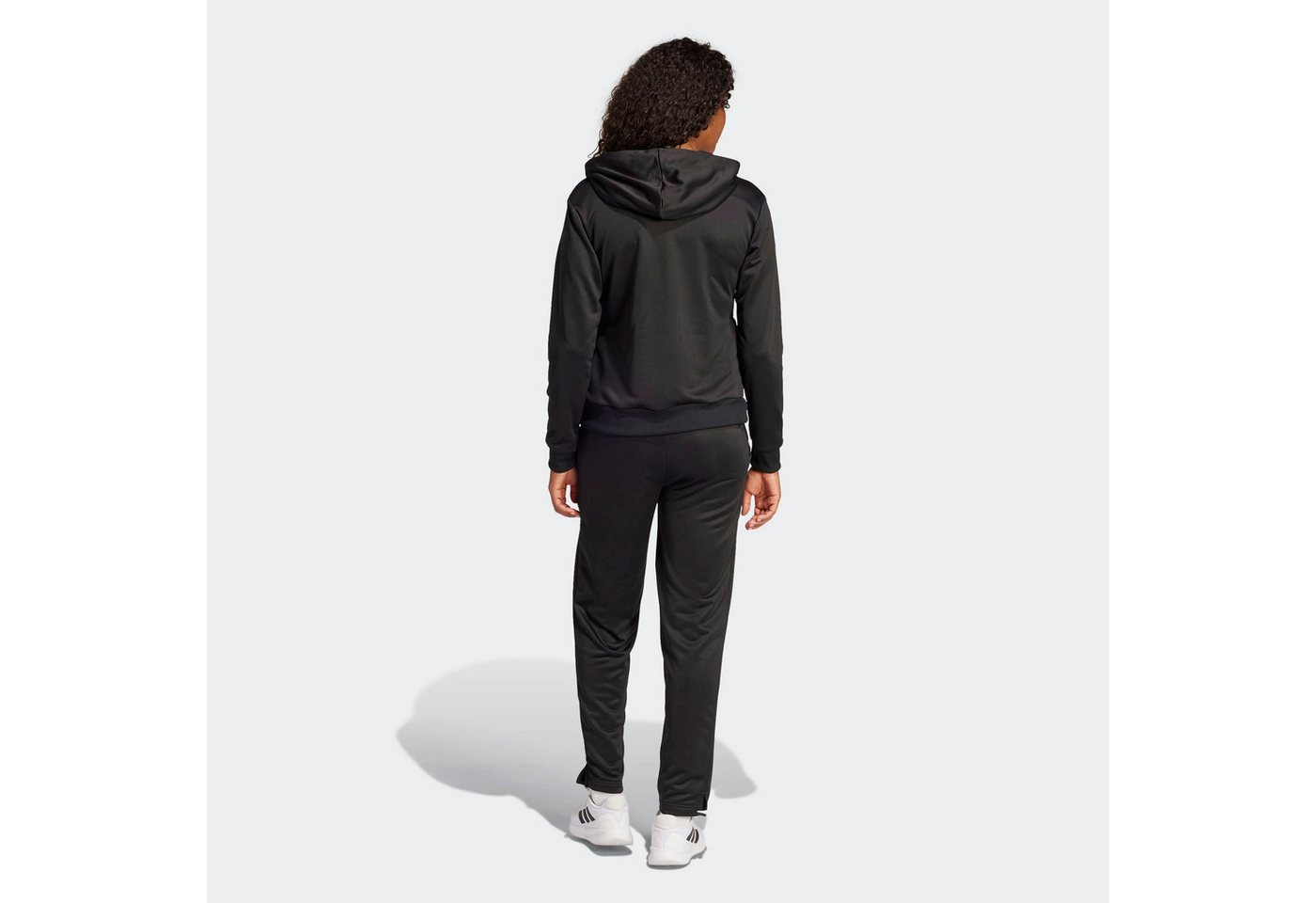 adidas Sportswear Trainingsanzug ESSENTIALS LINEAR (2-tlg), zweiteiliges Set, für Laufen, aus Polyester, mit Rippbündchen – Bild 3 von 5