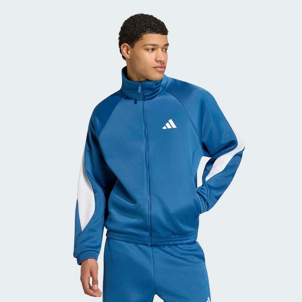 adidas Sportswear Trainingsjacke M STADIUM TT mit Rollkragen, lockere Passform, aus Polyester und Baumwolle