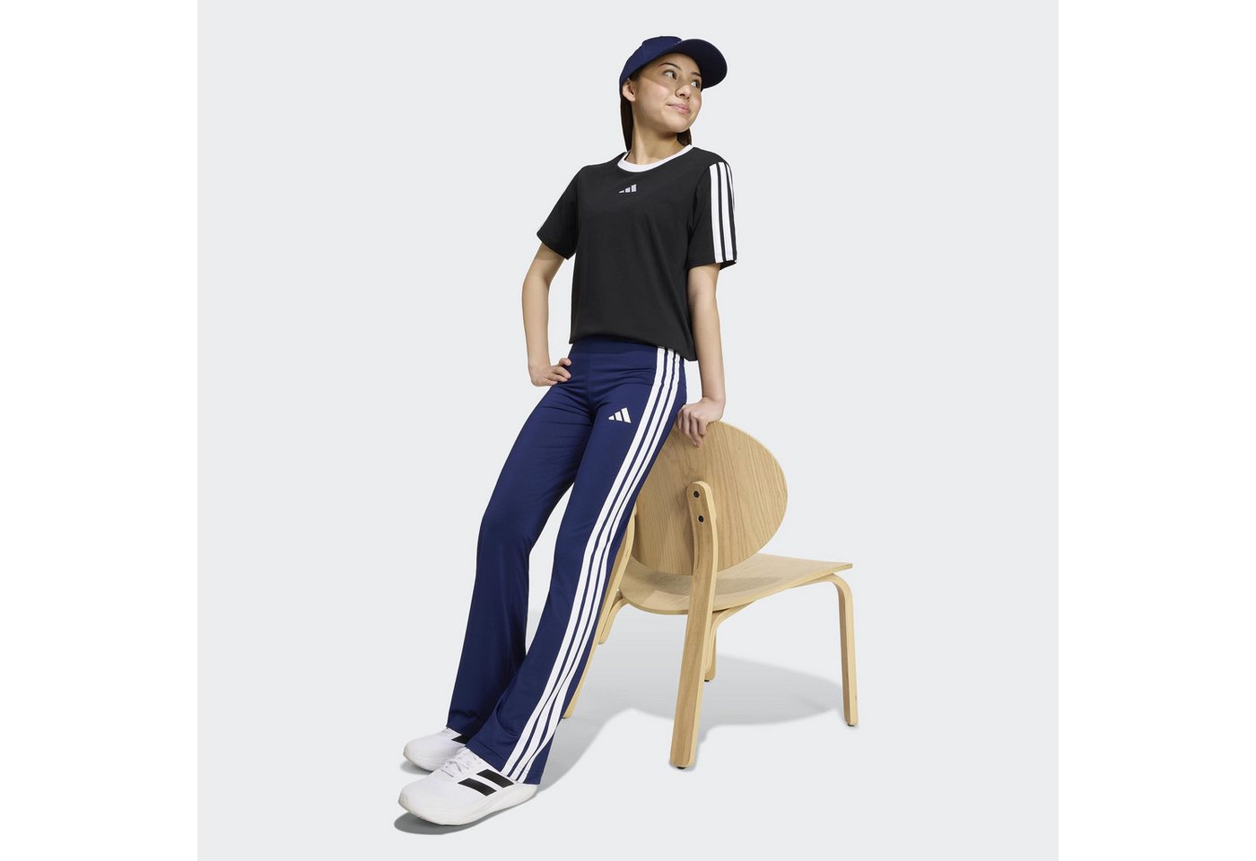 adidas Sportswear Trainingstights TRAIN ESSENTIALS 3-STREIFEN FLARED LEGGINGS für Kinder, mit climacool® Technologie – Bild 5 von 5