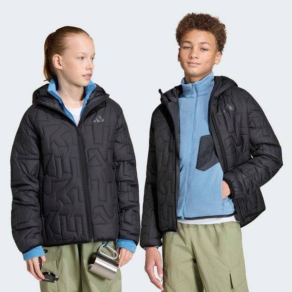 adidas TERREX Outdoorjacke KIDS XPERIOR CLIMAWARM GEFÜTTERTE für Kinder, mit durchgehendem Reißverschluss, aus Ripstop-Material
