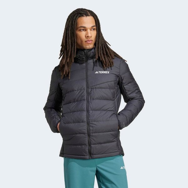 adidas TERREX Outdoorjacke MULTI LIGHT DOWN CLIMAWARM sportlicher Stil, für Wandern, mit Reißverschluss, aus Polyester