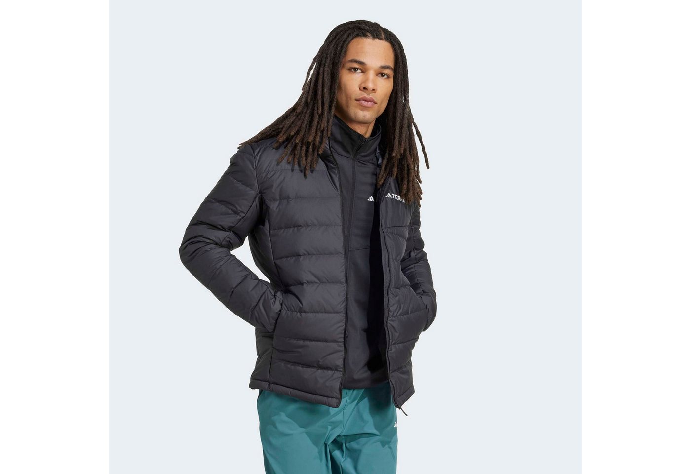 adidas TERREX Outdoorjacke MULTI LIGHT DOWN CLIMAWARM sportlicher Stil, für Wandern, mit Reißverschluss, aus Polyester – Bild 2 von 5