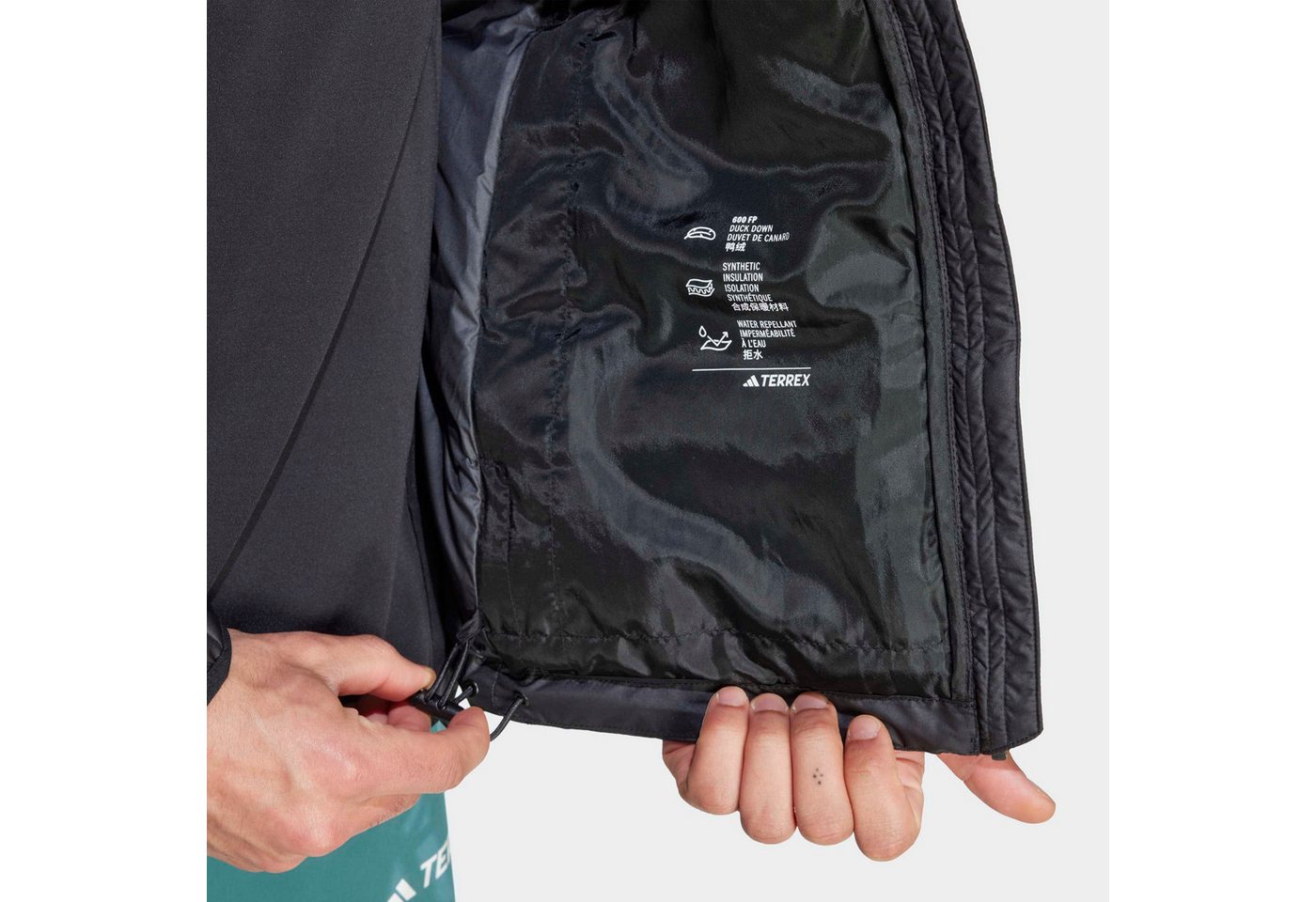 adidas TERREX Outdoorjacke MULTI LIGHT DOWN CLIMAWARM sportlicher Stil, für Wandern, mit Reißverschluss, aus Polyester – Bild 5 von 5