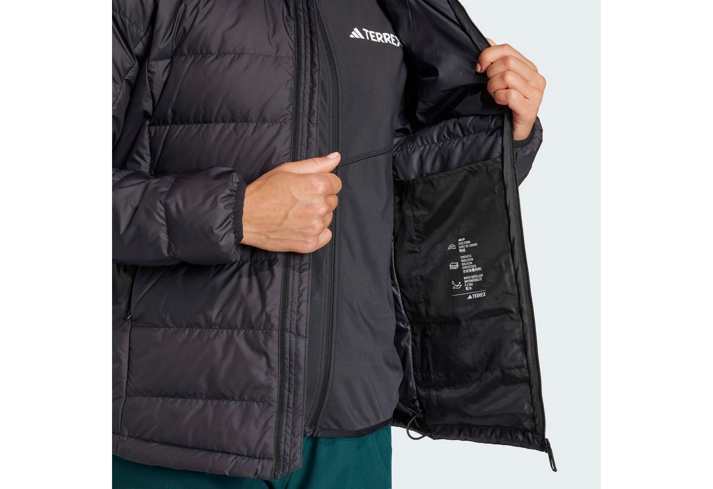 adidas TERREX Outdoorjacke W MT DOWN H J sportlicher Stil, aus Polyester, mit Reißverschluss – Bild 4 von 5