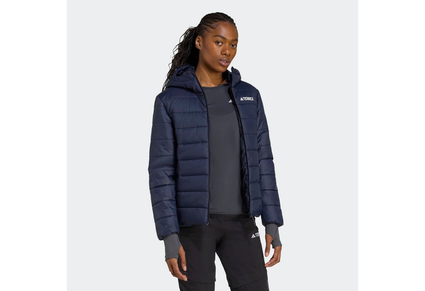 adidas TERREX Steppjacke MULTI ESSENTIALS CLIMAWARM ISOLIERENDE wärmend durch Climawarm Technologie, mit Kapuze – Bild 2 von 5