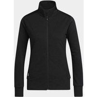 ADIDAS Textured Full-Zip Golf Jacket, Größe M in Schwarz