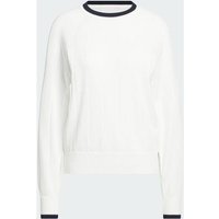 ADIDAS ULTIMATE365+ KNIT CREW SWEATER, Größe S in Weiß