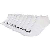ADIDAS adidas Unisex Sneaker Socken, 9er Pack - Thin & Light Sportswear No-Show Socks, Logo, einfarbig, Größe 40-42 in Weiß