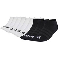 ADIDAS adidas Unisex Sneaker Socken, 9er Pack - Thin & Light Sportswear No-Show Socks, Logo, einfarbig, Größe 40-42 in Schwarz