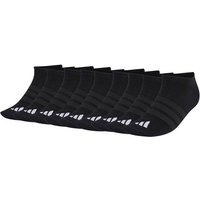 ADIDAS adidas Unisex Sneaker Socken, 9er Pack - Thin & Light Sportswear No-Show Socks, Logo, einfarbig, Größe 43-45 in Schwarz