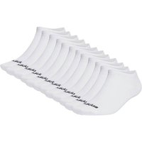 ADIDAS adidas Unisex Sneakersocken, 12er Pack - Thin Linear Low-Cut, dünne Socken, Logo, einfarbig, Größe 46-48 in Weiß