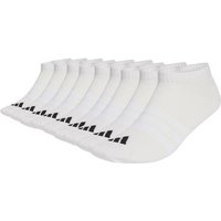 ADIDAS adidas Unisex Sneakersocken, 9er Pack - Thin & Light Sportswear Low Cut Socks, Logo, einfarbig, Größe 40-42 in Weiß