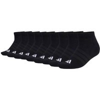 ADIDAS adidas Unisex Sneakersocken, 9er Pack - Cushioned Essentials Low Socks, Logo, gepolstert, einfarbig, Größe 37-39 in Schwarz
