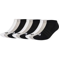 ADIDAS adidas Unisex Sneakersocken, 9er Pack - Cushioned Essentials Low Socks, Logo, gepolstert, einfarbig, Größe 37-39 in Schwarz