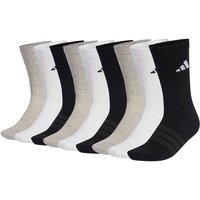 ADIDAS adidas Unisex Socken, 9er Pack - Cushioned Sportswear Crew Socks, Logo, gepolstert, einfarbig, Größe 37-39 in Schwarz