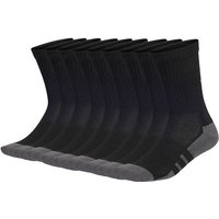 ADIDAS adidas Unisex Socken, 9er Pack - Essentials Climacool Crew Socken, Logo, Größe 43-45 in Schwarz
