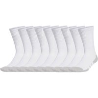 ADIDAS adidas Unisex Socken, 9er Pack - Essentials Climacool Crew Socken, Logo, Größe 40-42 in Weiß