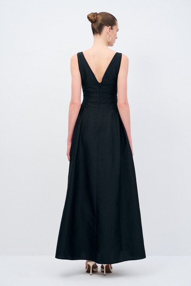 adL Abendkleid Langes Jacquard-Kleid – Bild 3 von 5