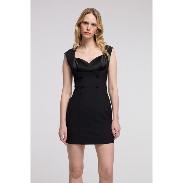adL Cocktailkleid Mini-Kleid mit Herzausschnitt