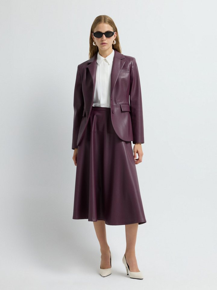 adL Lederimitat-Blazer Kunstlederjacke – Bild 2 von 5