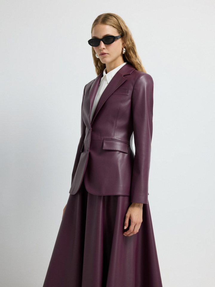 adL Lederimitat-Blazer Kunstlederjacke – Bild 5 von 5