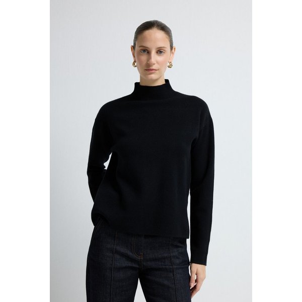 adL Longpullover Strickpullover mit Rollkragen