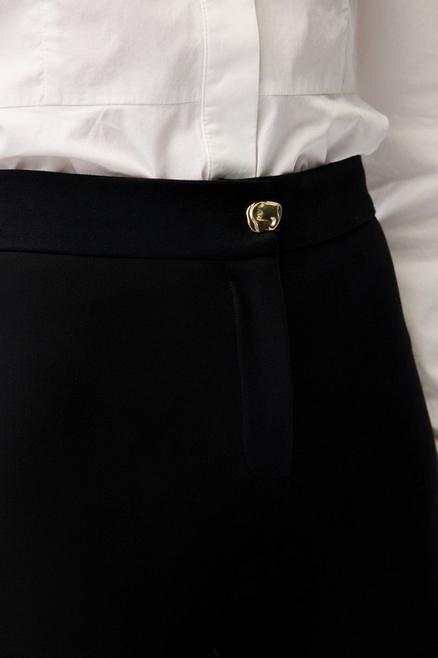adL Stoffhose Schmal geschnittene Schlaghose – Bild 4 von 5