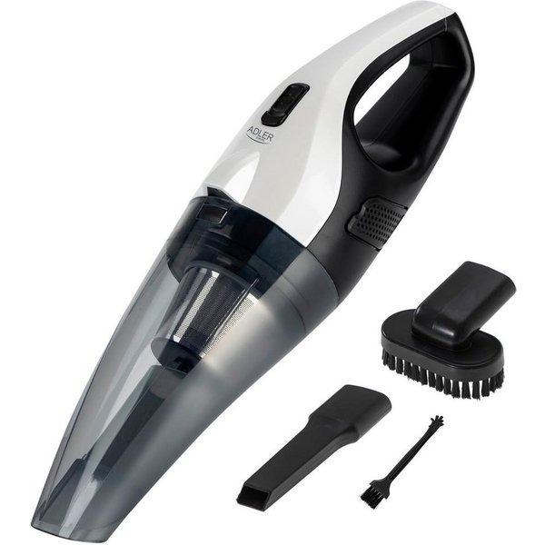 Adler Handstaubsauger AD 7059, Autostaubsauger, Akku Handstaubsauger mit Licht, weiß, schwarz