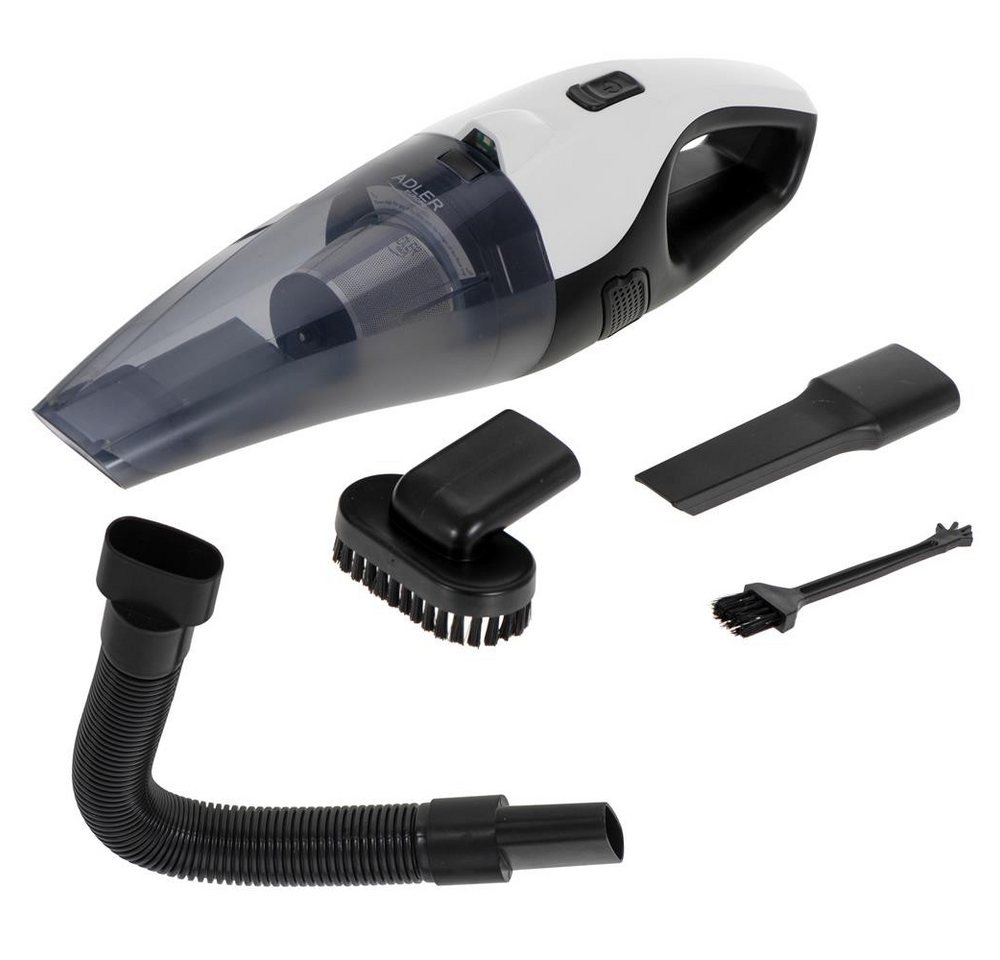 Adler Handstaubsauger AD 7059, Autostaubsauger, Akku Handstaubsauger mit Licht, weiß, schwarz – Bild 2 von 5