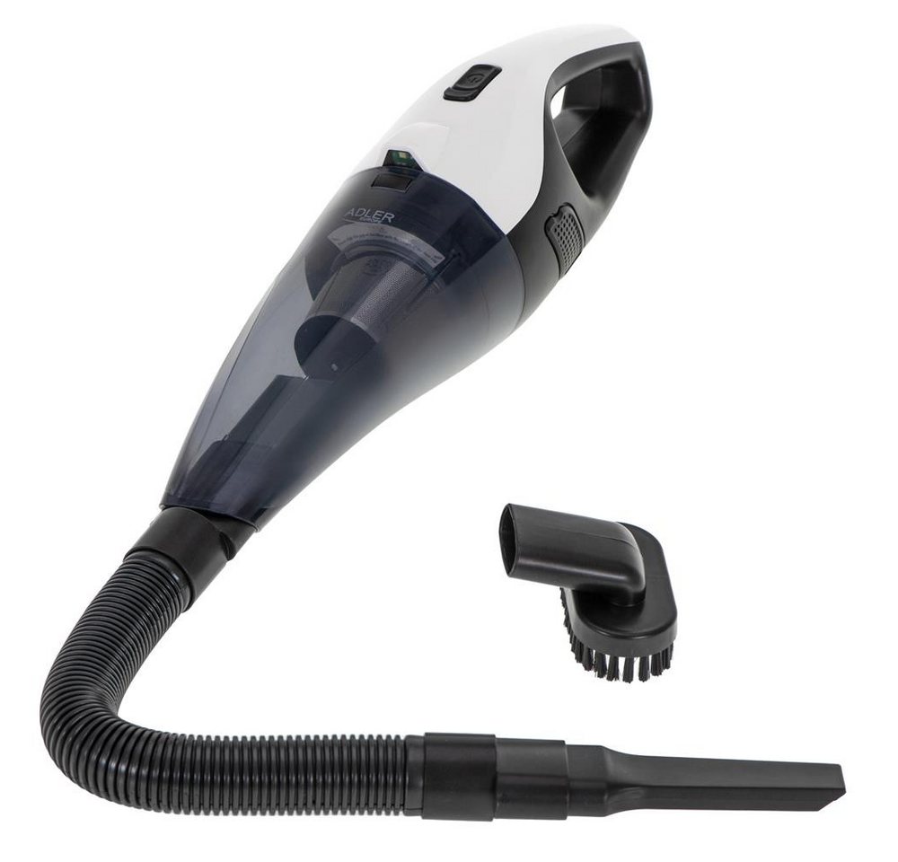 Adler Handstaubsauger AD 7059, Autostaubsauger, Akku Handstaubsauger mit Licht, weiß, schwarz – Bild 3 von 5