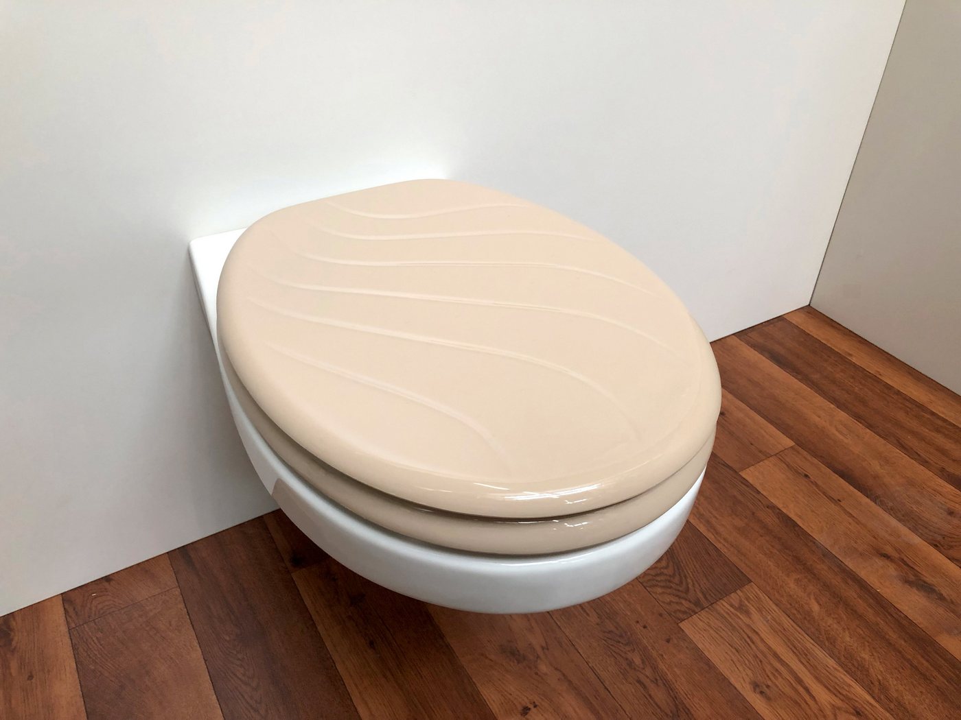 ADOB WC-Sitz Carina manhattan, mit Messing verchromten Scharnieren – Bild 2 von 5