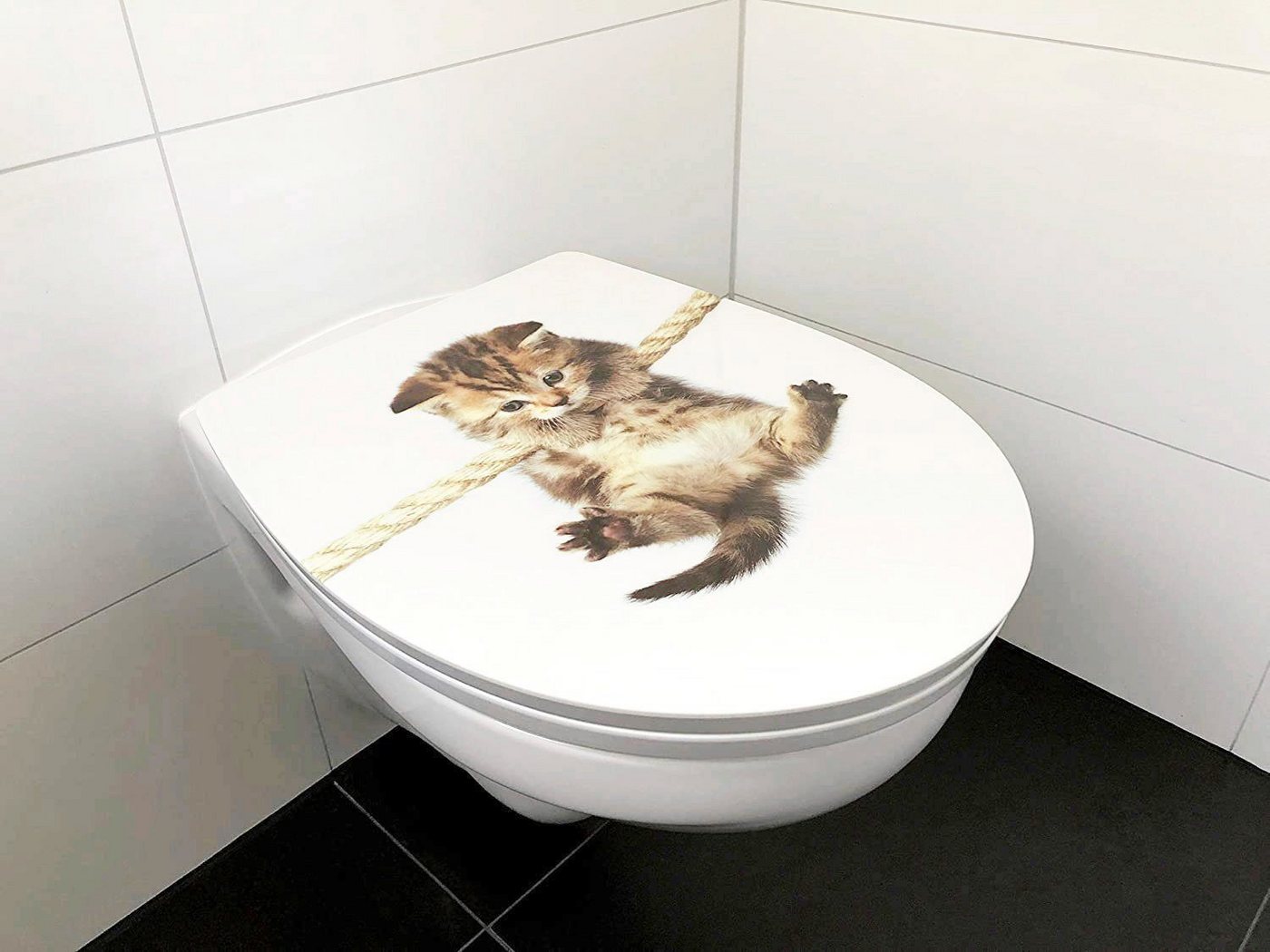 ADOB WC-Sitz Cat, Absenkautomatik, zur Reinigung auf Knopfdruck abnehmbar – Bild 2 von 5