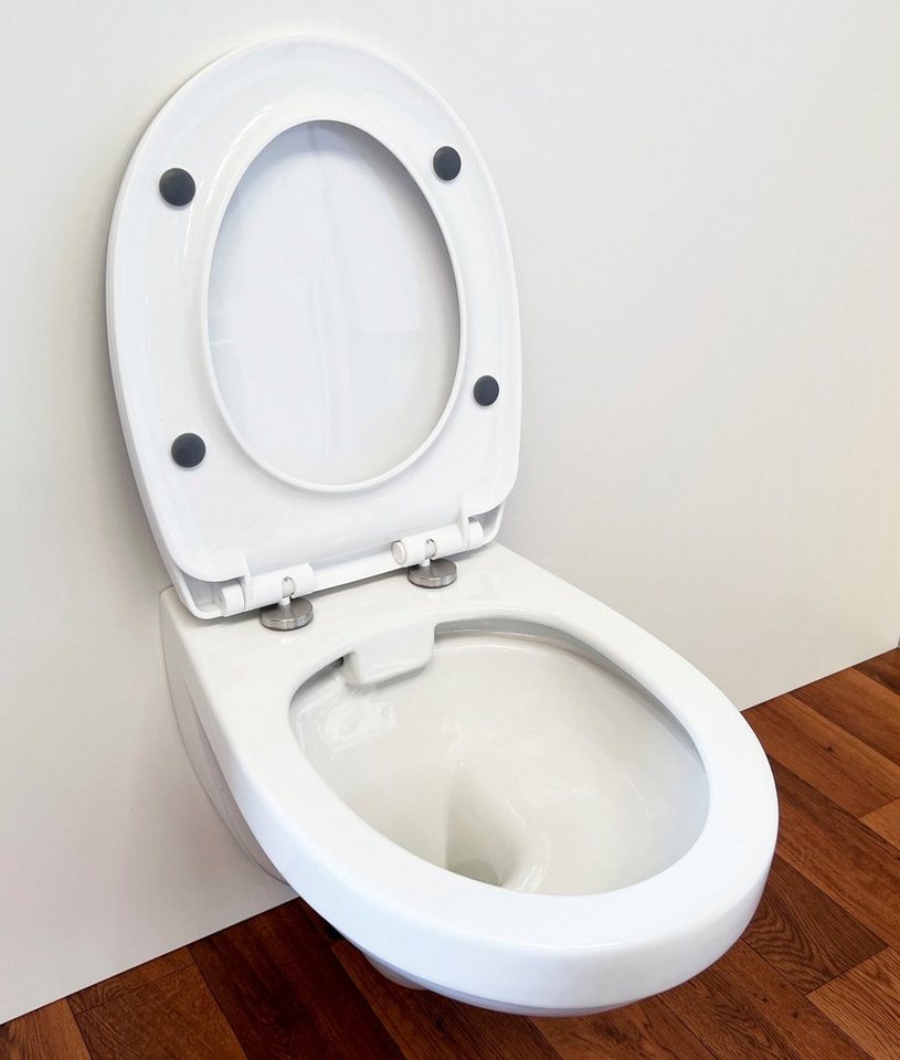 ADOB WC-Sitz grüne Blätter, mit Absenkautomatik, zur Reinigung abnehmbar – Bild 5 von 5
