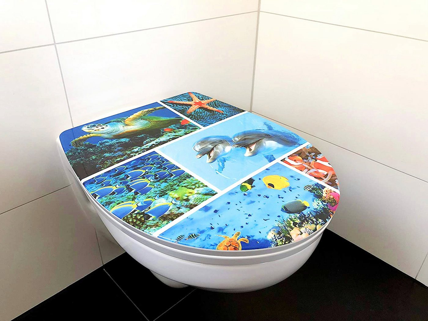ADOB WC-Sitz Meer, Absenkautomatik, zur Reinigung auf Knopfdruck abnehmbar – Bild 2 von 5