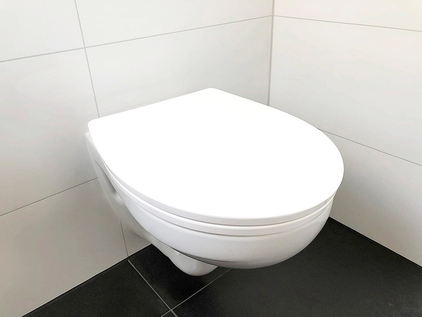 ADOB WC-Sitz Weiß, Absenkautomatik, zur Reinigung auf Knopfdruck abnehmbar – Bild 2 von 5