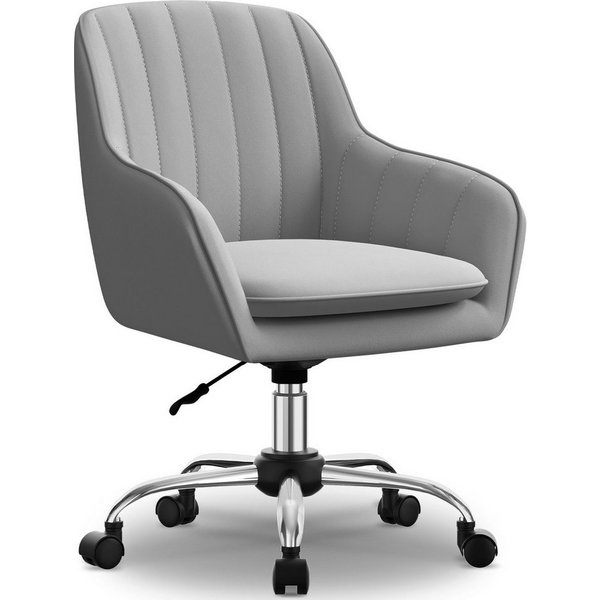 Adormii Bürostuhl Homeoffice Stuhl,Schminkstuhl mit Armlehnen,Drehstuhl mit Rrollen (Samt Stuhl,höhenverstellbar,für Schminktisch,Arbeitszimmer, Schlafzimmer,15