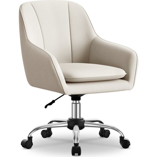 Adormii Bürostuhl Homeoffice Stuhl,Schminkstuhl,Schreibtischstuhl mit Armlehnen (Bürostuhl mit Rollen,höhenverstellbarer,Samt Stuhl,für Schminktisch,Büro und Sc