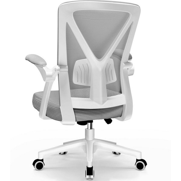Adormii Bürostuhl Bürostuhl mit klappbaren Armlehnen,Ergonomischer Bürostuhl (Drehstuhl 360° mit Höhenverstellbarer Lendenwirbelstütze,Verstellbarer gepolsterte