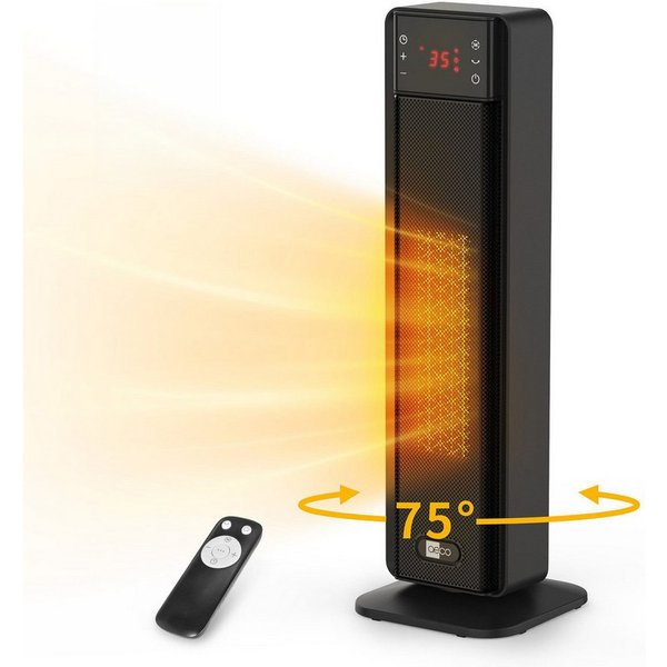 AECO Heizlüfter EcoHeat Boost, Fernbedienung,Lüfterfunktion,Oszillation,LED Touch-Display, 24h-Timer