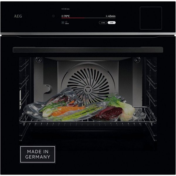 AEG Backofen 9000 TP9SB82WAB, Steam Clean, Sous‑Vide & Auto‑Dampf für zarte, saftige Gerichte, Made in Germany