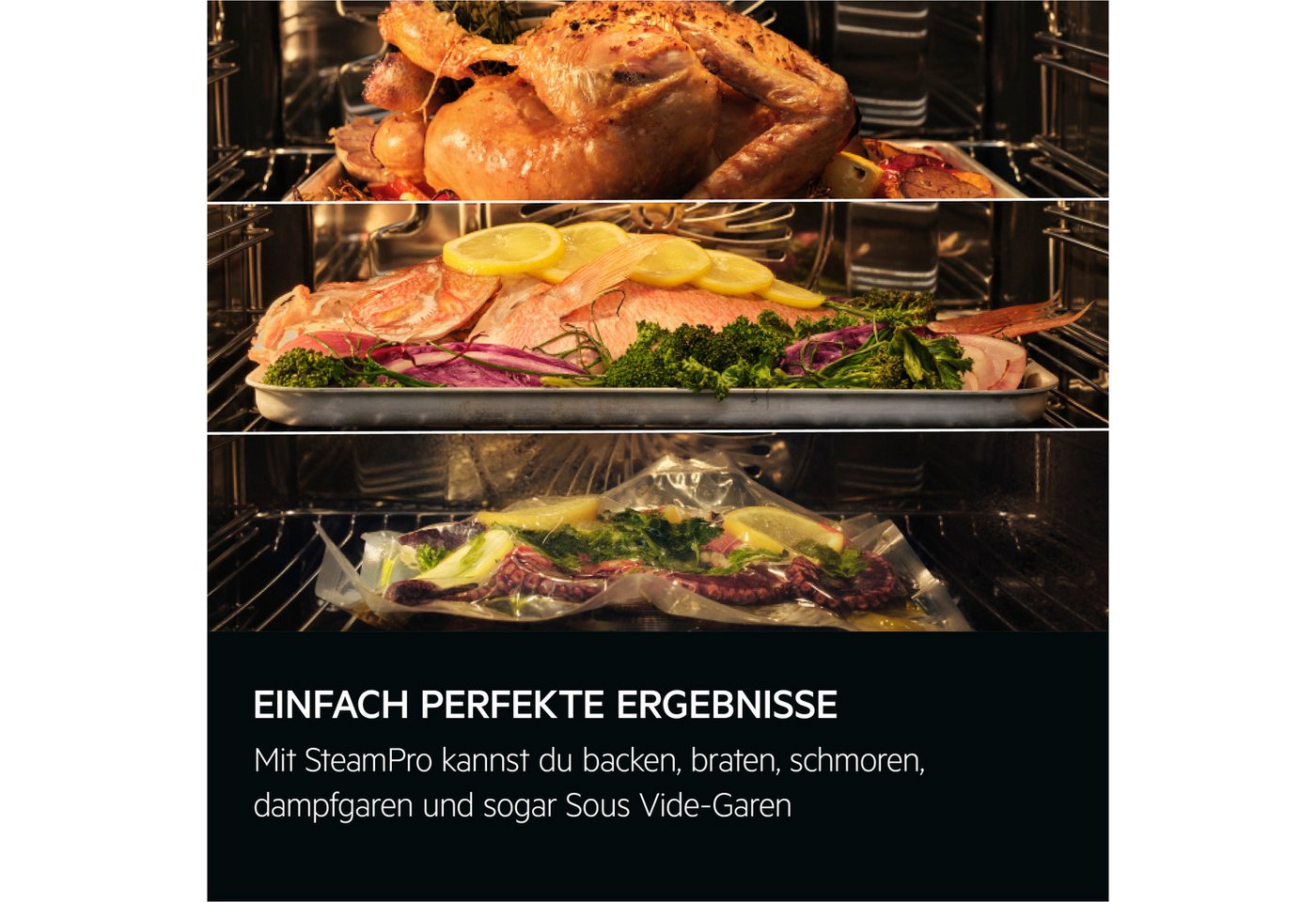AEG Backofen 9000 TP9SB82WAB, Steam Clean, Sous‑Vide & Auto‑Dampf für zarte, saftige Gerichte, Made in Germany – Bild 5 von 5