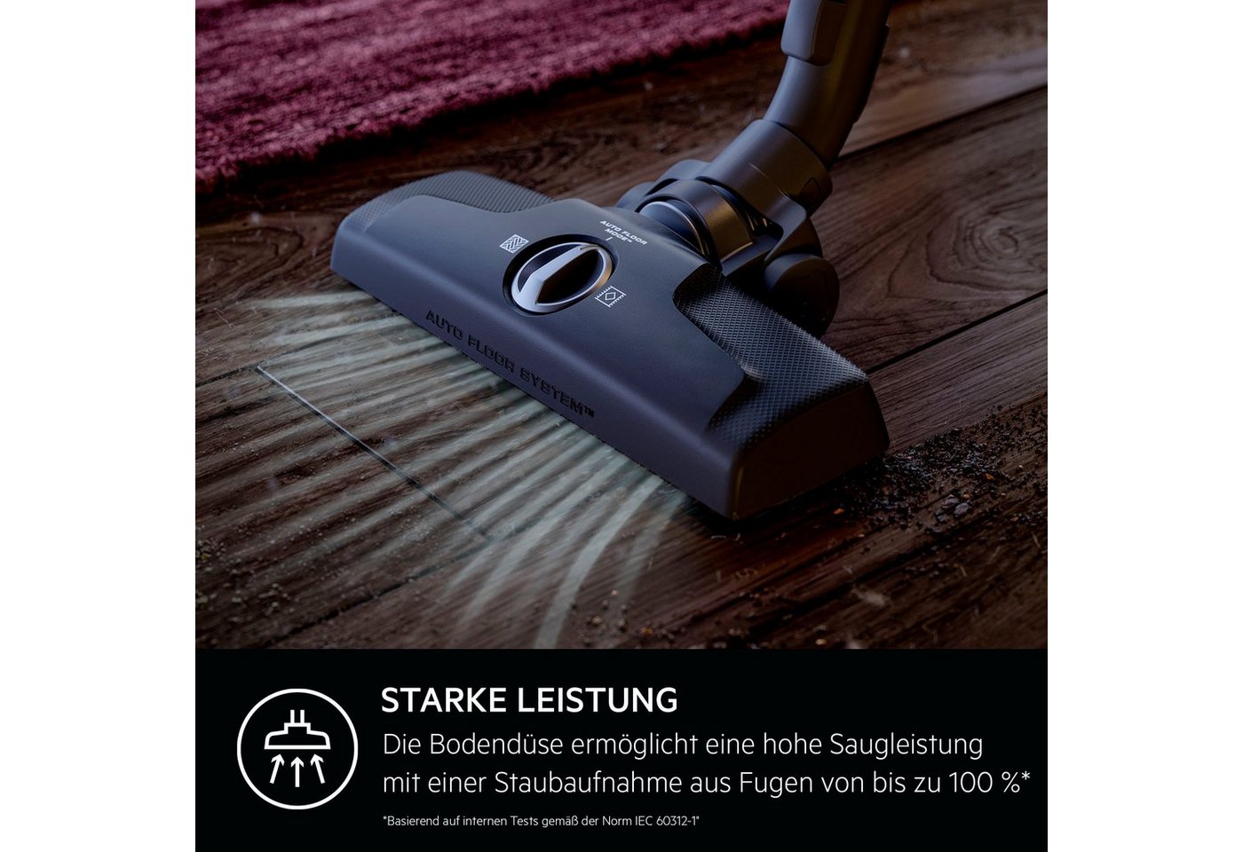 AEG Bodenstaubsauger CLEAN 6000 (AB61C2ÖKO/AB61C1WP/AB61C2DBS), hohe Saugleistung, 750 W, mit Beutel, inkl. Zusatzdüsen – Bild 4 von 5