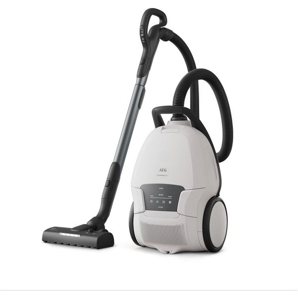 AEG Bodenstaubsauger ULTIMATE 8000, Testsieger Stiftung Warentest, AB81U1SW, 650 W, mit Beutel, Starke Saugkraft, Automodus, inkl. Zusatzdüsen, 48 % Recyclingma