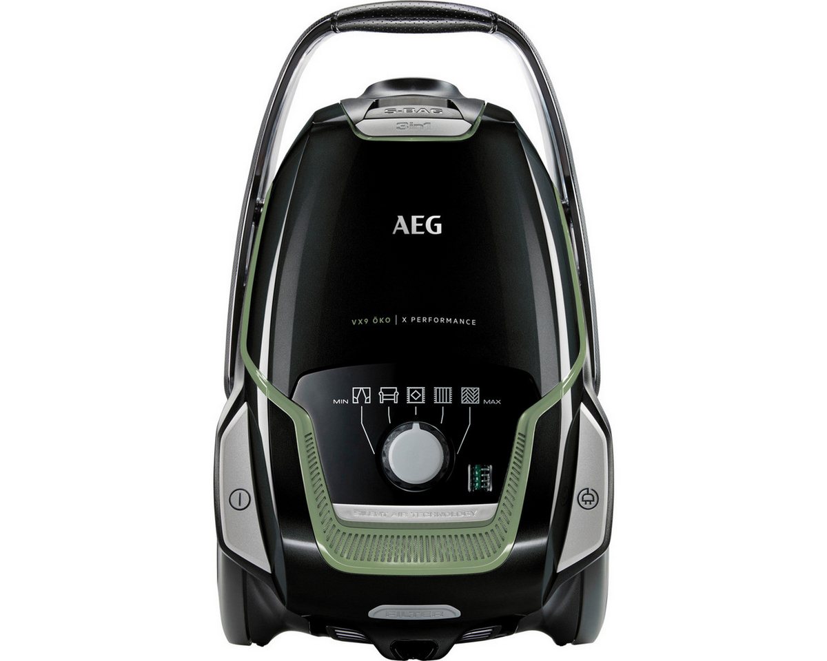 AEG Bodenstaubsauger VX9-2-ÖKO, 850 W, mit Beutel, Leistungsstark, inkl. Zusatzdüsen, 70 % Recyclingkunststoff, 5l Beutel – Bild 2 von 5