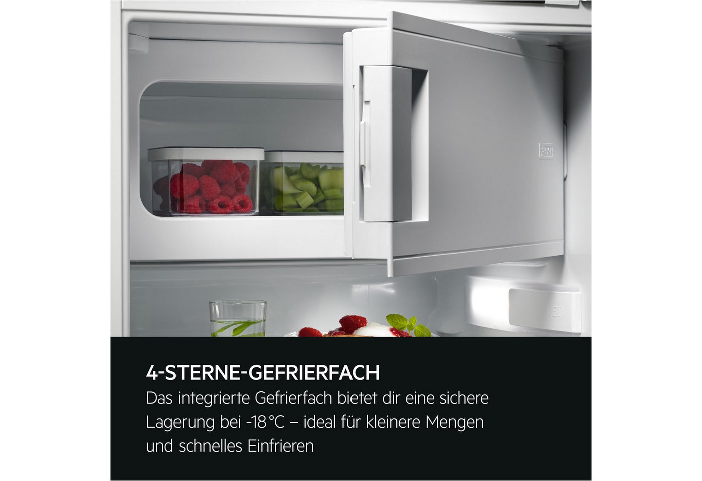 AEG Einbaukühlschrank 5000 TSF5012WDF, 122,4 cm hoch, 55,6 cm breit, OptiSpace ermöglicht dir eine flexible Nutzung des Kühlraums – Bild 4 von 5
