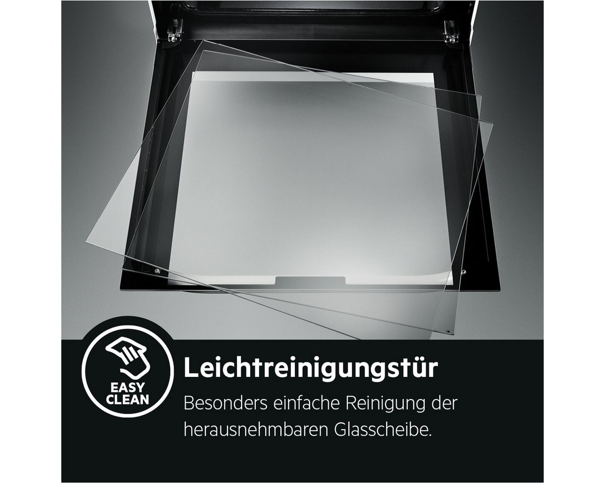 AEG Elektro-Standherd CCB644OCBM, mit Teleskopauszug nachrüstbar, Keramik-Kochfeld mit vier Kochzonen, mit Restwärmeanzeige – Bild 5 von 5