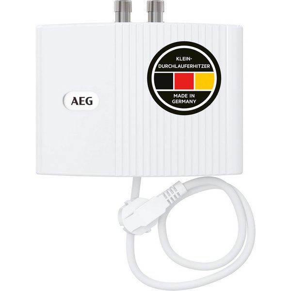 AEG Haustechnik Klein-Durchlauferhitzer MTH 350 f. Handwaschbecken, 3,5 kW, m. Stecker, 230V, hydraulisch, drucklos
